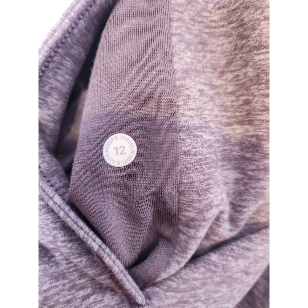 Lululemon Rulu Rally Wrap Heathered Graphite Purple Size 12 - Picture 10 of 10